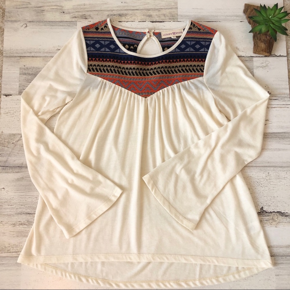 Altar’d State Size Small Long Sleeve Blouse